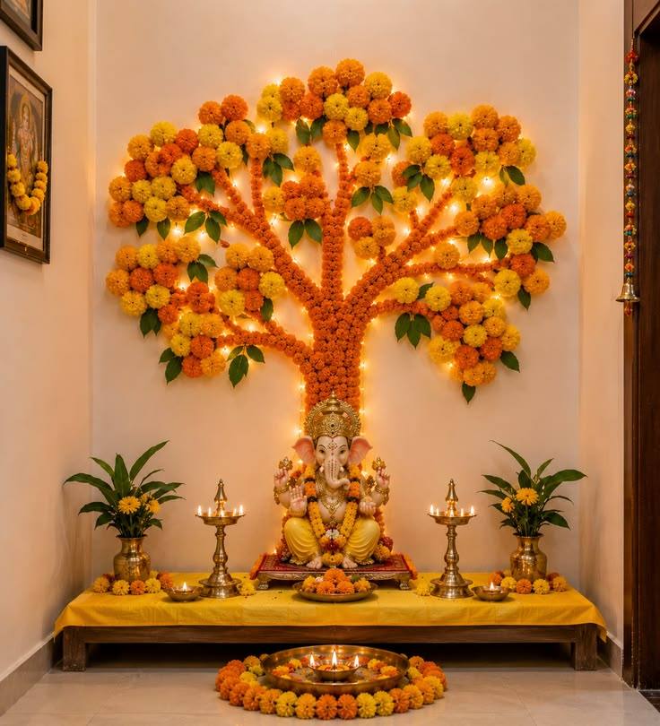 Pooja decor by Padma Events